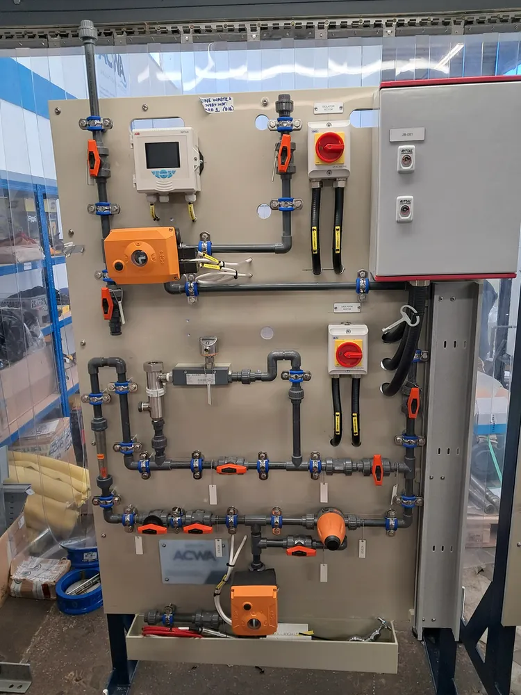 Sync Electrical - Keighley Electrician - Electrical Installation of Nitrate Removal Instrument Boards for ACWA Services - 1